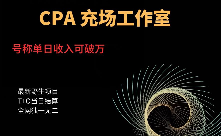 【6681期】cpa充场工作室，号称单日收入10000+（揭秘）