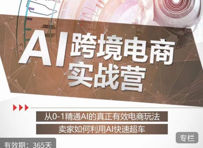 【6723期】白龙老师·AI跨境电商实战营：从0-1精通Al的真正有效电商玩法，卖家如何利用Al快速超车