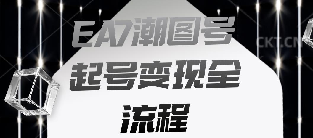 【7690期】EA7潮图号起号变现全流程，快速起号飞速涨粉【揭秘】
