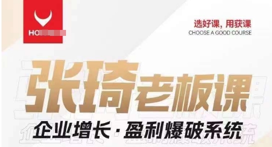 【9089】【组合课】张琦张琦老板企业增长·盈利爆破系统（直播专享）