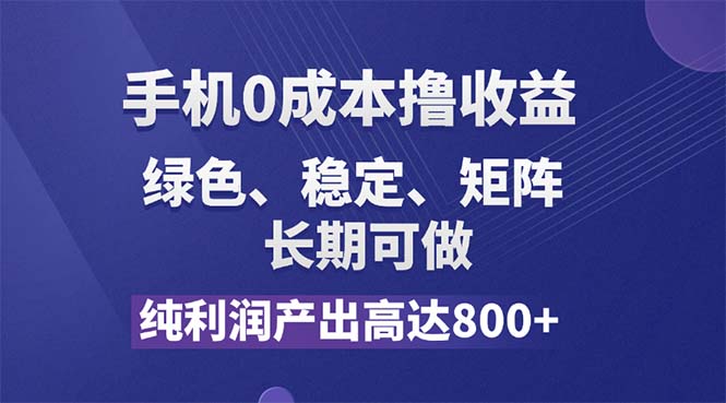 【13948】纯利润高达800+，手机0成本撸羊毛，项目纯绿色，可稳定长期操作！