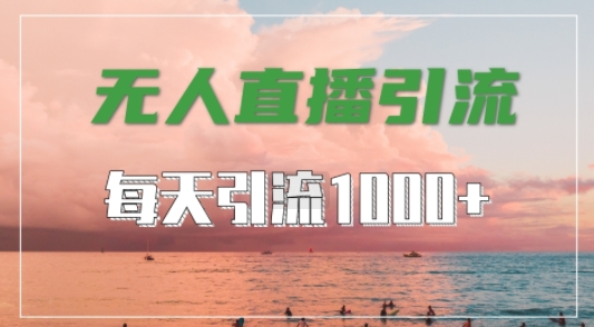 【14485】抖音快手视频号全平台通用，无人直播引流法，超暴力引流1000+高质量精准创业粉【揭秘】