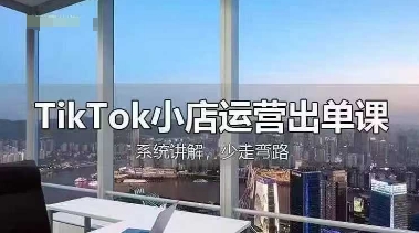 【17369】巨量出海研究院TikTok小店运营出单课，从开店选品、运营出单、发货回款，进行全流程讲解