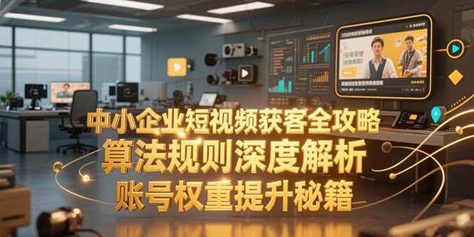 【18601】孟总中小企业短视频获客全攻略，算法规则深度解析，账号权重提升秘籍