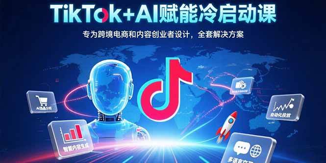 【18983】正合云帆TikTok+AI赋能冷启动课：专为跨境电商和内容创业者设计，全套解决方案