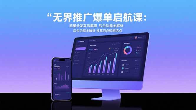 【19031】玺承云学堂无界推广爆单启航课：流量分发算法解密 后台功能全解析 投放前必知避坑点