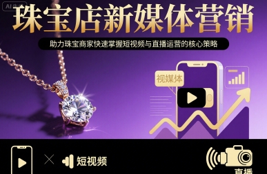 【19308】周不异珠宝店新媒体营销，助力珠宝商家快速掌握短视频与直播运营的核心策略