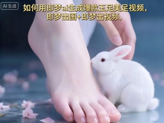 【19736】如何用即梦ai生成爆款玉足美足视频，即梦出图+即梦出视频，快速涨粉
