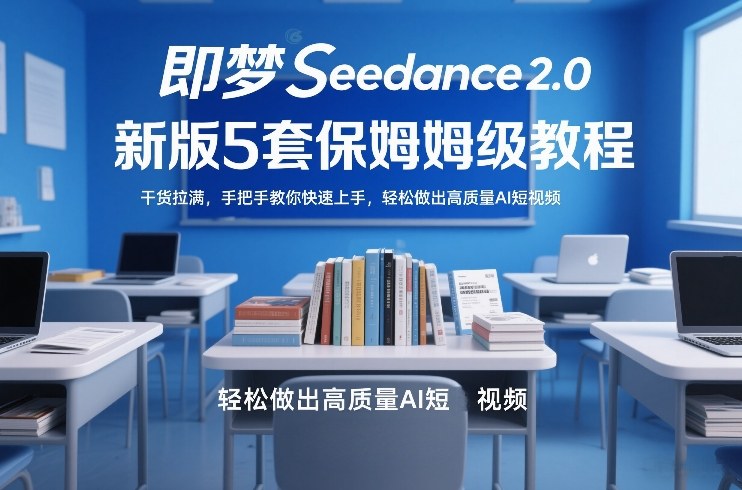 【21290】即梦Seedance2.0新版5套保姆级教程，干货拉满，手把手教你快速上手，轻松做出高质量AI短视频