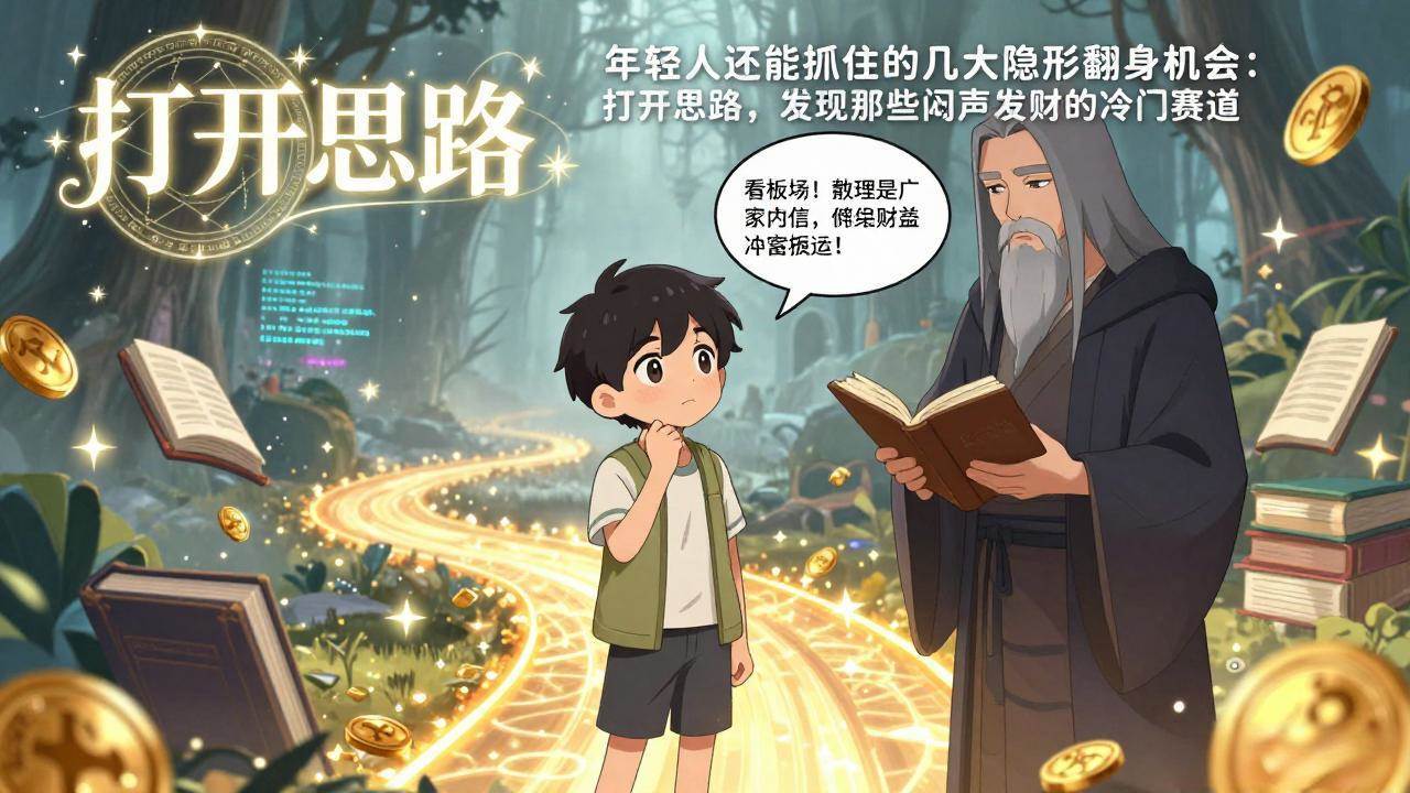 幻幻话你知付费文1+2：年轻人还能抓住的几大隐形翻身机会：打开思路，发现那些闷声发财的冷门赛道