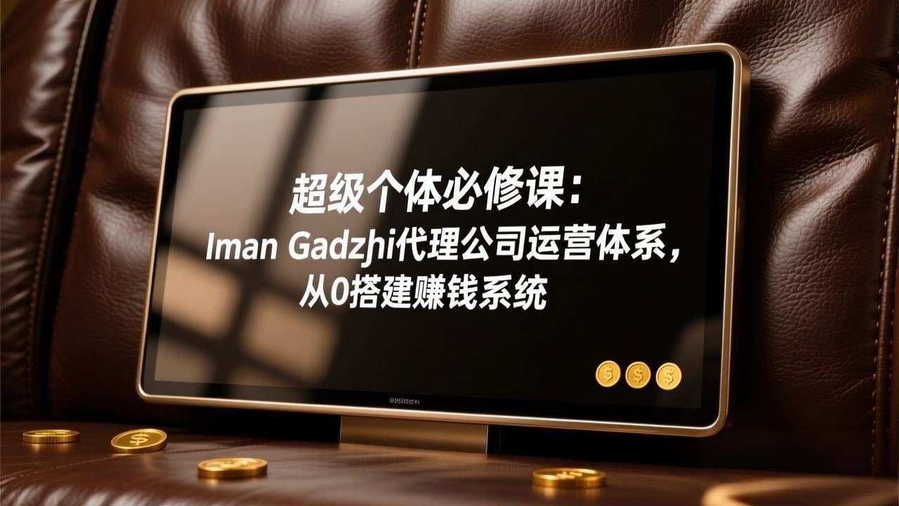 超级个体必修课：Iman Gadzhi代理公司运营体系，从0搭建赚钱系统【中英双语】