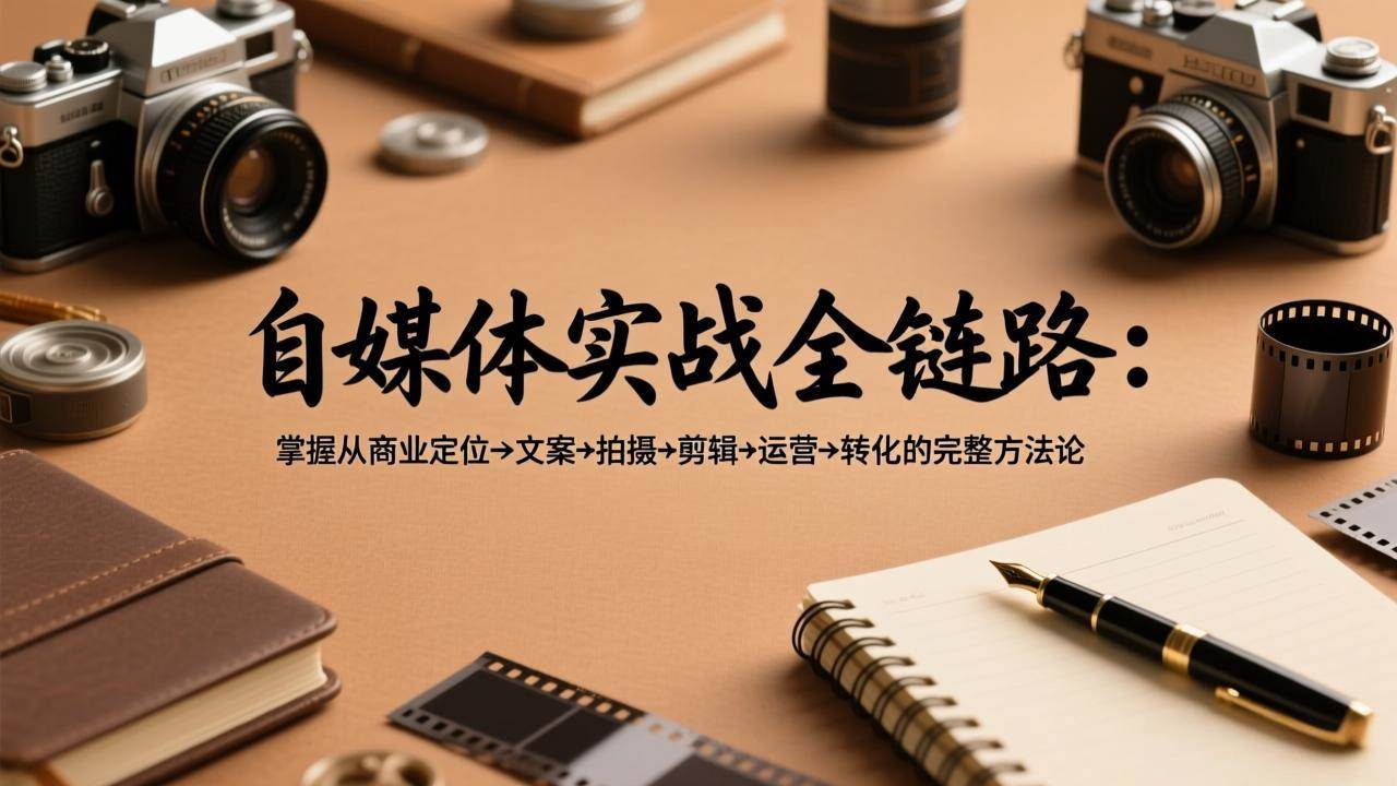 【21557】王心问自媒体实战护航全链路：掌握从商业定位→文案→拍摄→剪辑→运营→转化的完整方法论